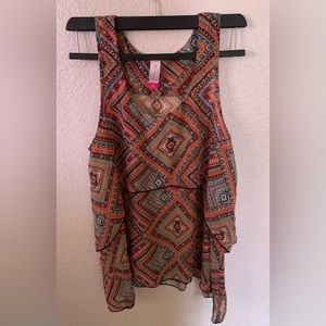 No Boundaries Southwestern Print Top MEDIUM